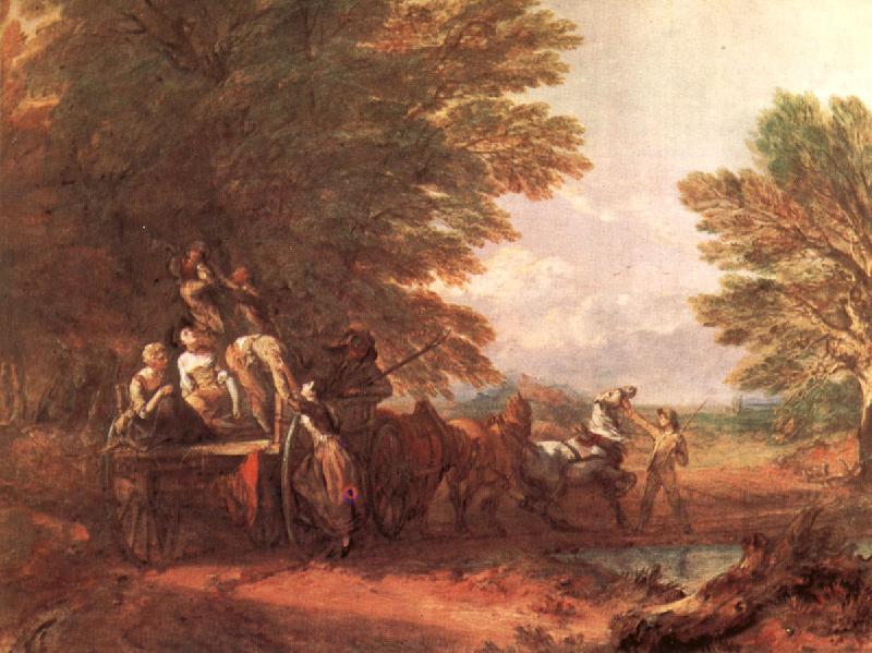 Thomas Gainsborough The Harvest Wagon France oil painting art